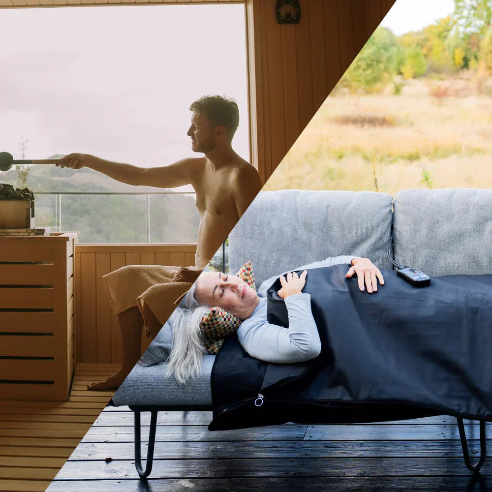 Vergleich von Saunadecke und traditioneller Sauna