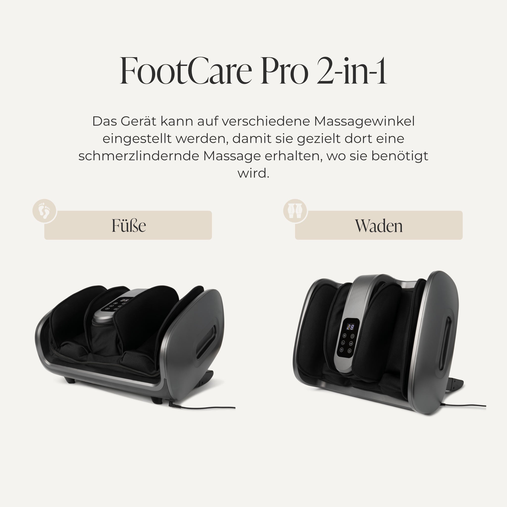 Comforth FootCare Pro - 2-in-1 Massagegerät für Waden und Füße